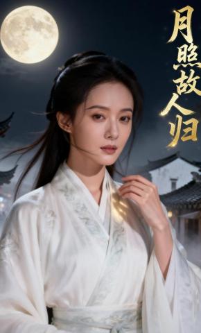 短剧《月照故人归》海报