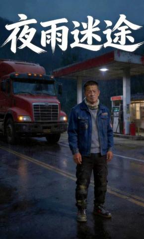 短剧《夜雨迷途》海报