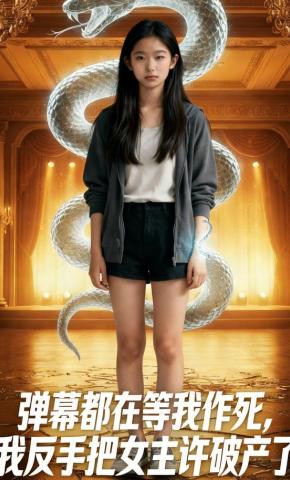 短剧《弹幕都在等我作死，我反手把女主许破产了》海报