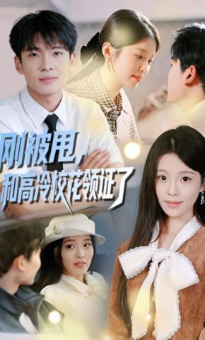 短剧《刚被甩，和高冷校花领证了》海报