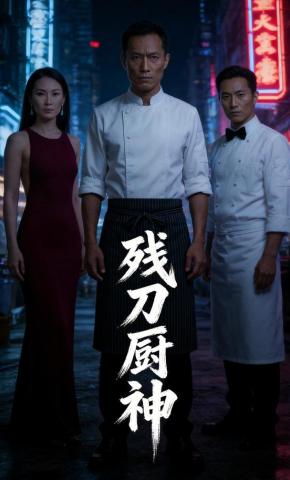 短剧《残刀厨神》海报