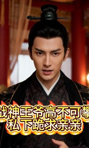 短剧《战神王爷高不可攀，私下跪求亲亲》海报