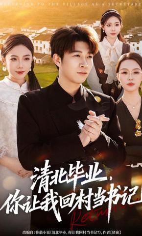 短剧《清北毕业，你让我回村当书记》海报