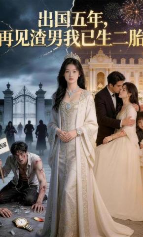 短剧《出国五年，再见渣男我已生二胎》海报