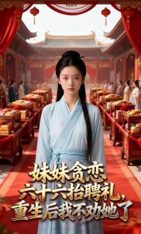 短剧《妹妹贪恋六十六抬聘礼，重生后我不劝她了》海报