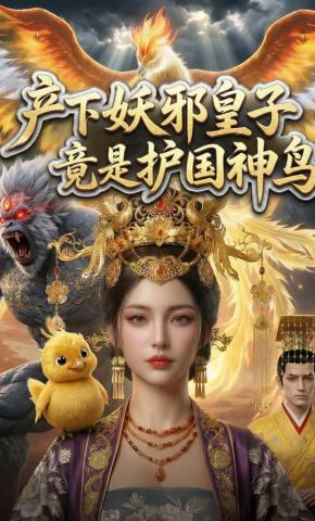 短剧《产下妖邪皇子竟是护国神鸟》海报