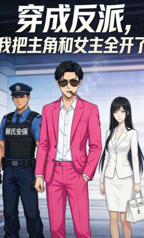 短剧《穿成反派，我把主角和女主全开了》海报