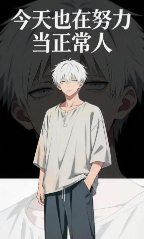 短剧《今天也在努力当正常人》海报