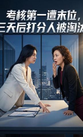 短剧《考核第一遭末位，三天后打分人被淘汰》海报