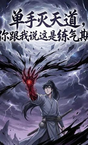 短剧《单手灭天道，你跟我说这是练气期》海报