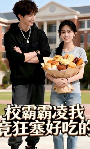 短剧《校霸霸凌我竟狂塞好吃的》海报