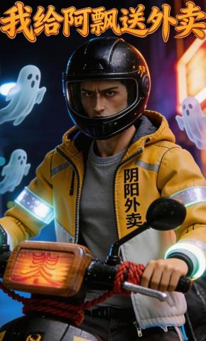短剧《我给阿飘送外卖》海报