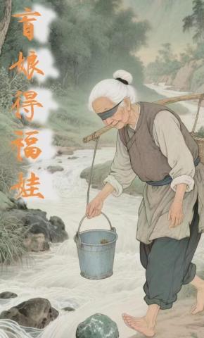 短剧《盲娘得福娃》海报