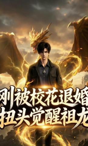 短剧《刚被校花退婚，扭头觉醒祖龙》海报