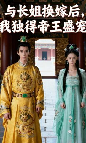 短剧《与长姐换嫁后，我独得帝王盛宠》海报