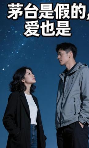 短剧《茅台是假的，爱也是》海报