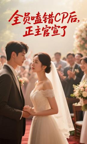 短剧《全员嗑错CP后，正主官宣了》海报