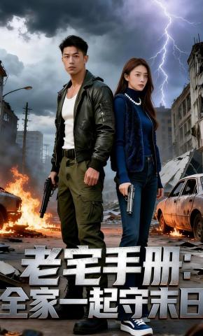 短剧《老宅手册：全家一起守末日》海报