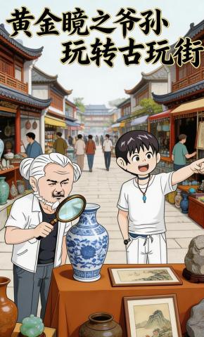 短剧《黄金瞳之爷孙玩转古玩街》海报