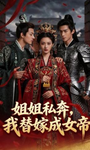 短剧《姐姐私奔，我替嫁成女帝》海报