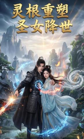 短剧《灵根重塑，圣女降世》海报