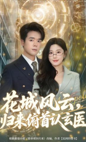 短剧《花城风云，归来俯首认玄医》海报