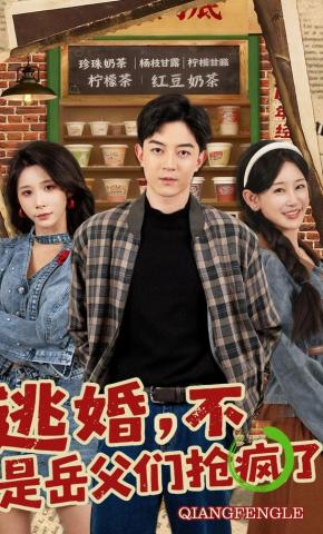 短剧《逃婚，不，是岳父们抢疯了》海报