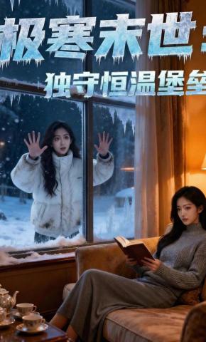 短剧《极寒末世：独守恒温堡垒》海报