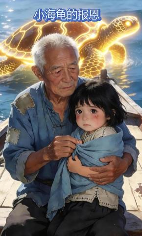 短剧《小海龟的报恩》海报