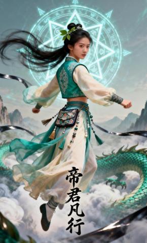 短剧《帝君凡行》海报