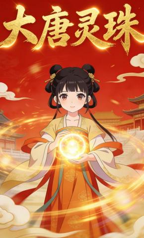 短剧《大唐灵珠》海报