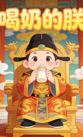 短剧《喝奶的朕》海报