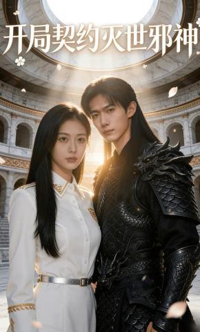 短剧《开局契约灭世邪神》海报