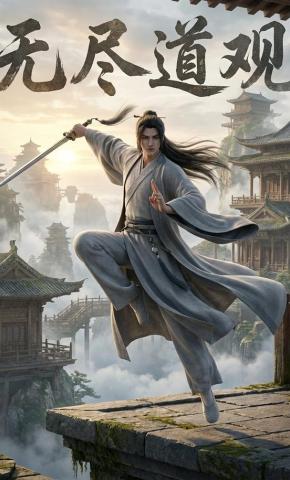 短剧《无尽道观》海报