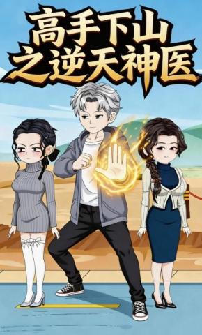短剧《高手下山之逆天神医》海报