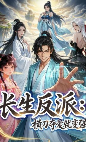 短剧《长生反派：横刀夺爱就变强》海报