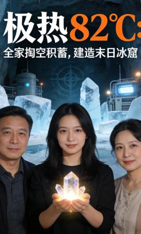 短剧《极热82℃：全家掏空积蓄，建造末日冰窟》海报