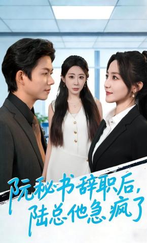 短剧《阮秘书辞职后，陆总他急疯了》海报