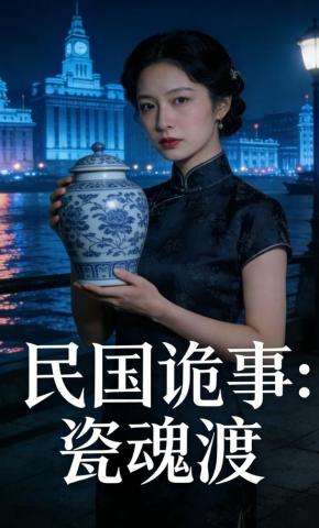 短剧《民国诡事：瓷魂渡》海报