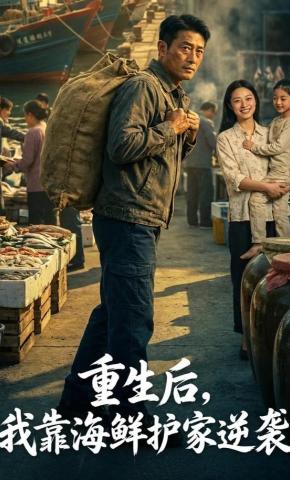 短剧《重生后，我靠海鲜护家逆袭》海报