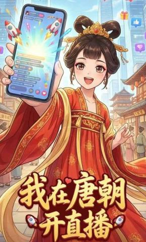 短剧《我在唐朝开直播》海报