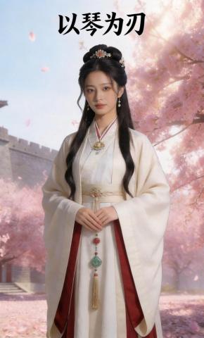 短剧《以琴为刃》海报