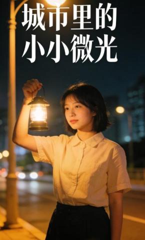 短剧《城市里的小小微光》海报