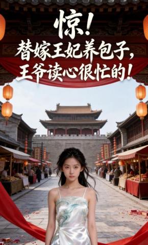 短剧《惊！替嫁王妃养包子，王爷读心很忙的！》海报