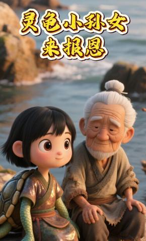 短剧《灵龟小孙女来报恩》海报
