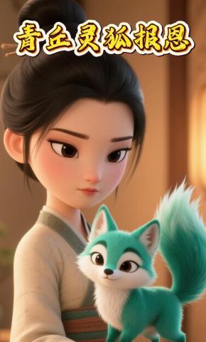 短剧《青丘灵狐报恩》海报