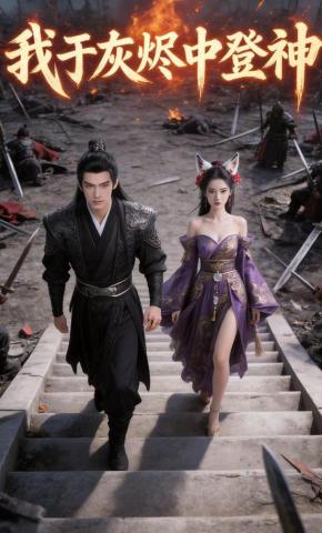 短剧《我于灰烬之中登神》海报