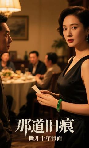 短剧《那道旧痕，撕开十年假面》海报