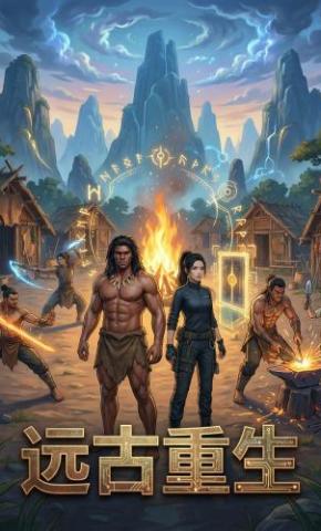 短剧《远古重生》海报