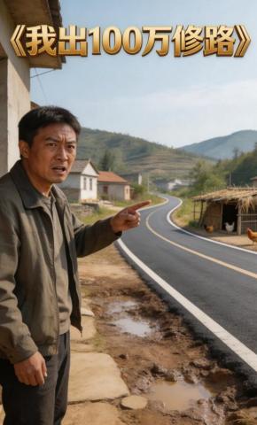 短剧《我出100万修路》海报